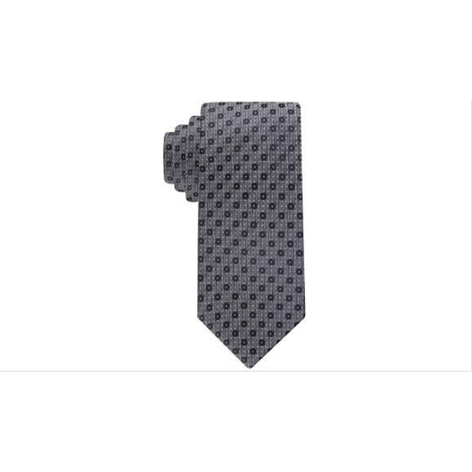 Calvin Klein Men's Textured Dots Tie - Charcoal 14663